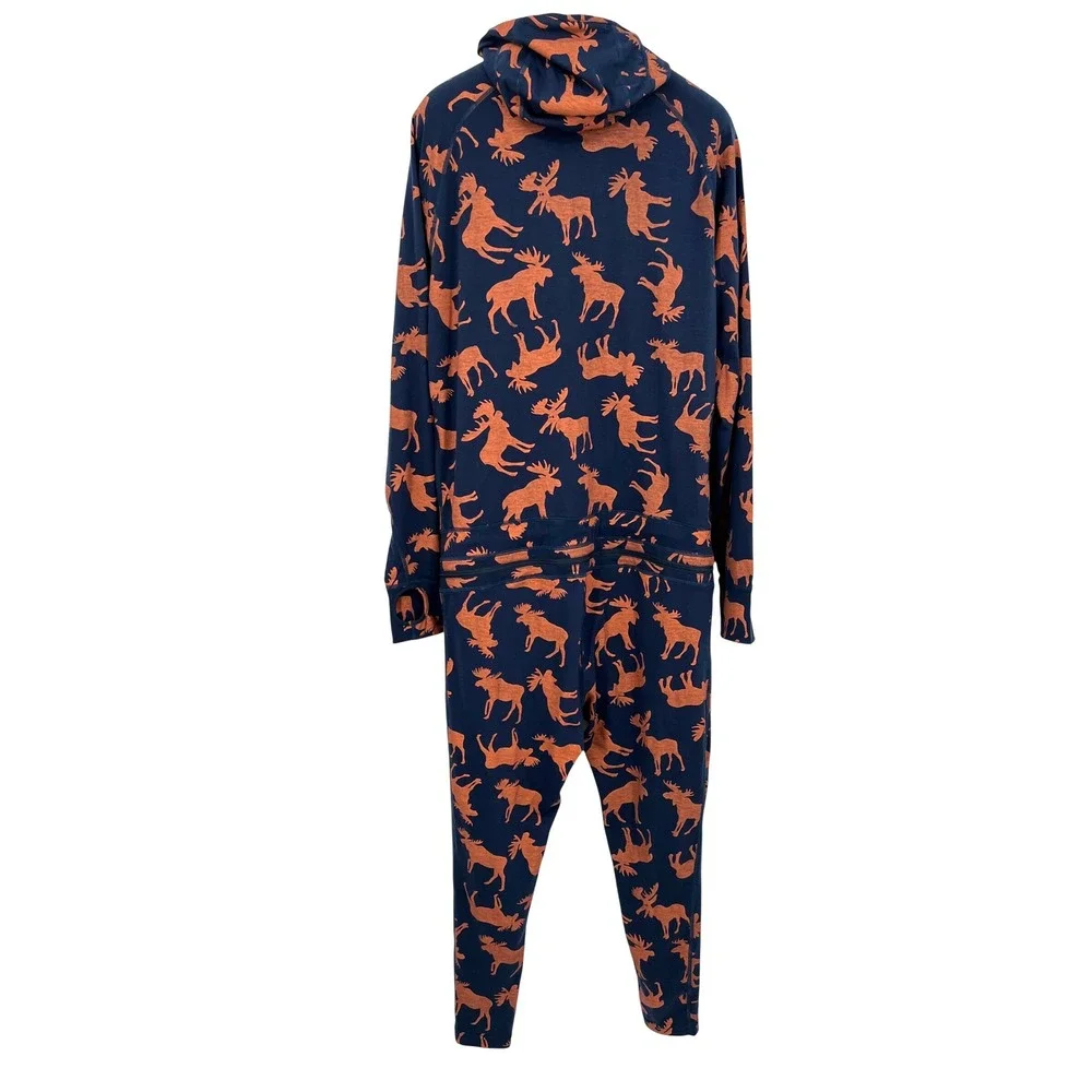 AirBlaster Men's Classic Ninja Baselayer Suit Union Suit Hooded Moose Size M